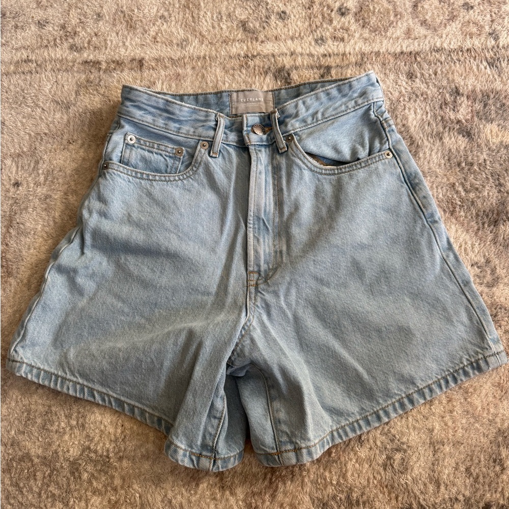 Everlane Blue Jean Shorts Classic Denim Style